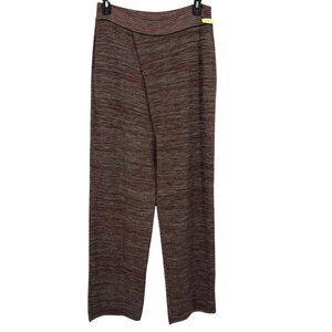 Bianca Saunders Glitz Metallic Striped Knit Pull On Pants Size Medium NWOT